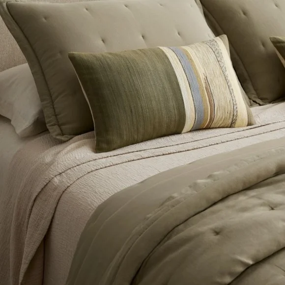 West Elm Signature Tencel Linen Sheet Set, Queen, Sand, Retail $249.00 USD - Picture 2 of 16